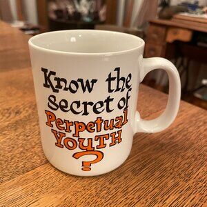 Vintage Know About The Secret to Perpetual Youth? Coffee Cup Contenova of Japan